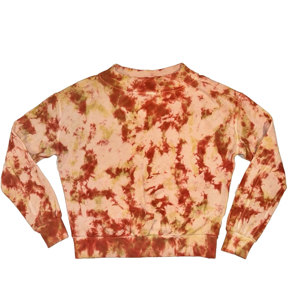 Anthropologie by Pilcro and The Letterpress Elayna Sweatshirt Tie Dye  SMALL